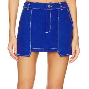 Revolve- BY DYLN Cooper Blue Mini Skirt